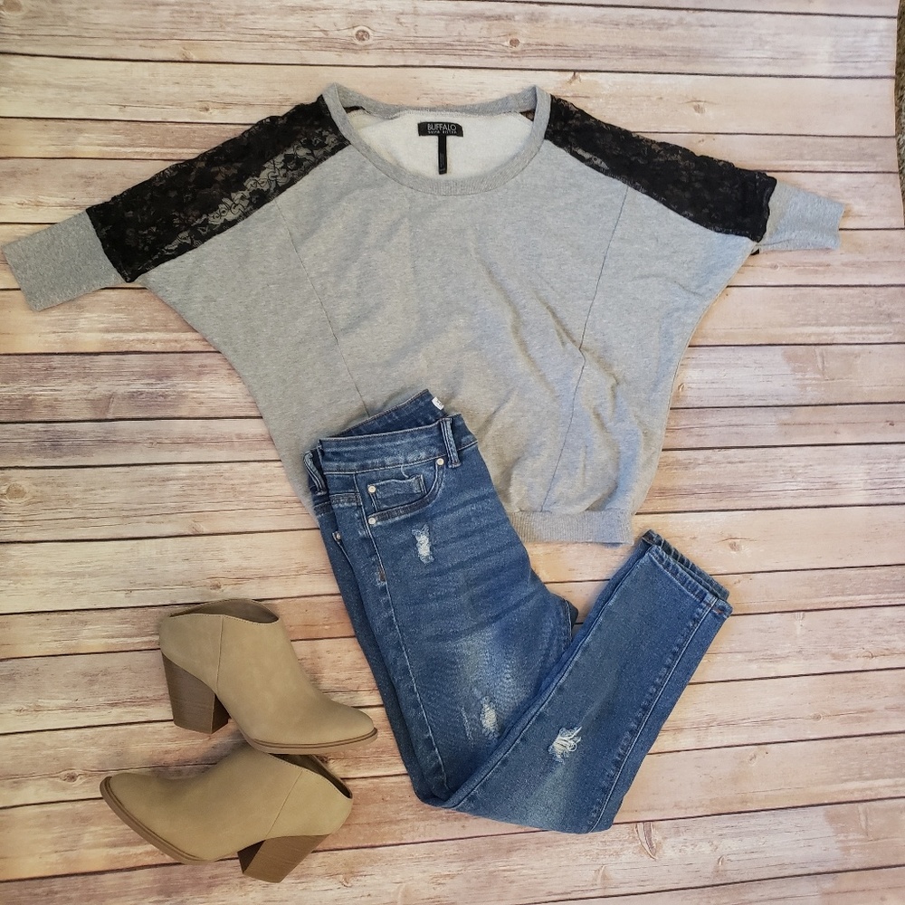 Buffalo Dave Bitton Lace Sweater